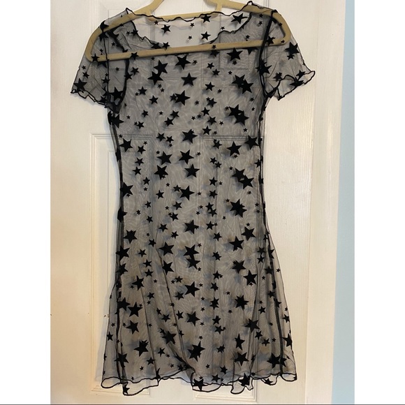 Sheer Star Mini Dress | Size S - Picture 2 of 2